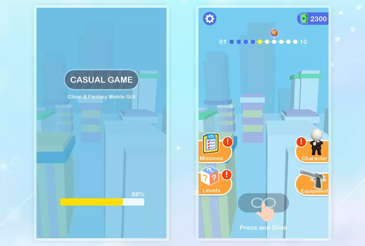 Screenshot #3 - Casual Puzzle Game UI Pack