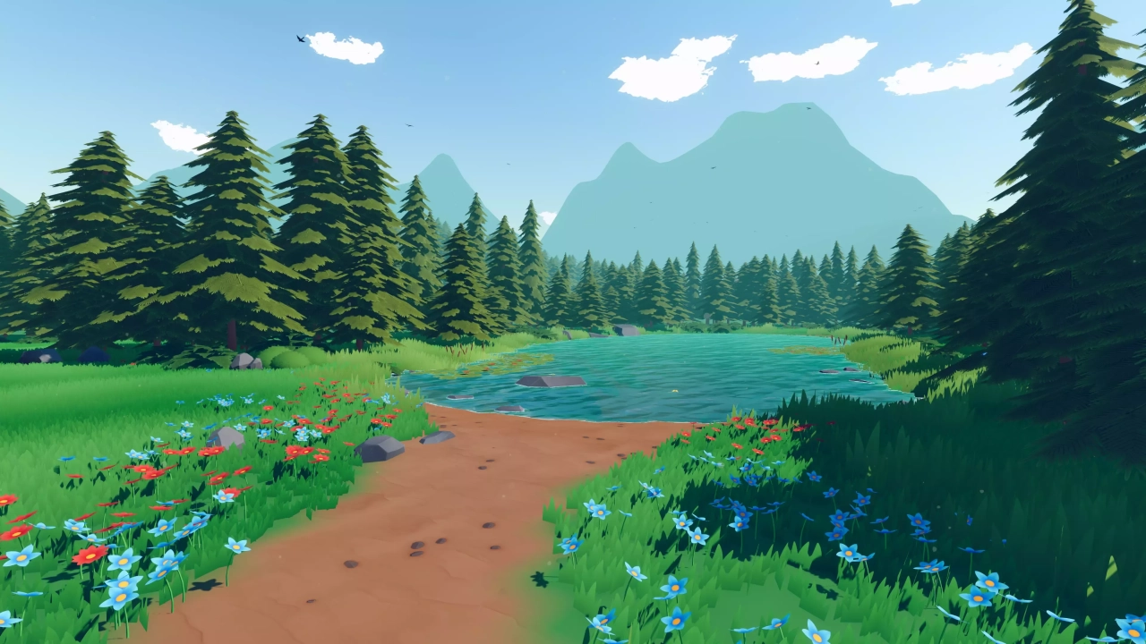 Screenshot #1 - Idyllic Woodlands - Stylized Fantasy RPG Environment