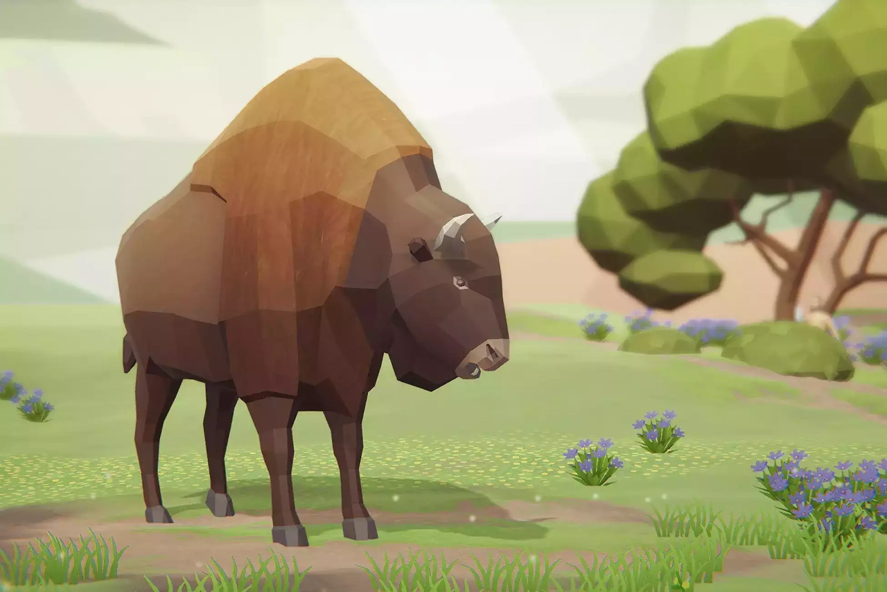 Screenshot #3 - Low Poly Animated Prehistoric Animals