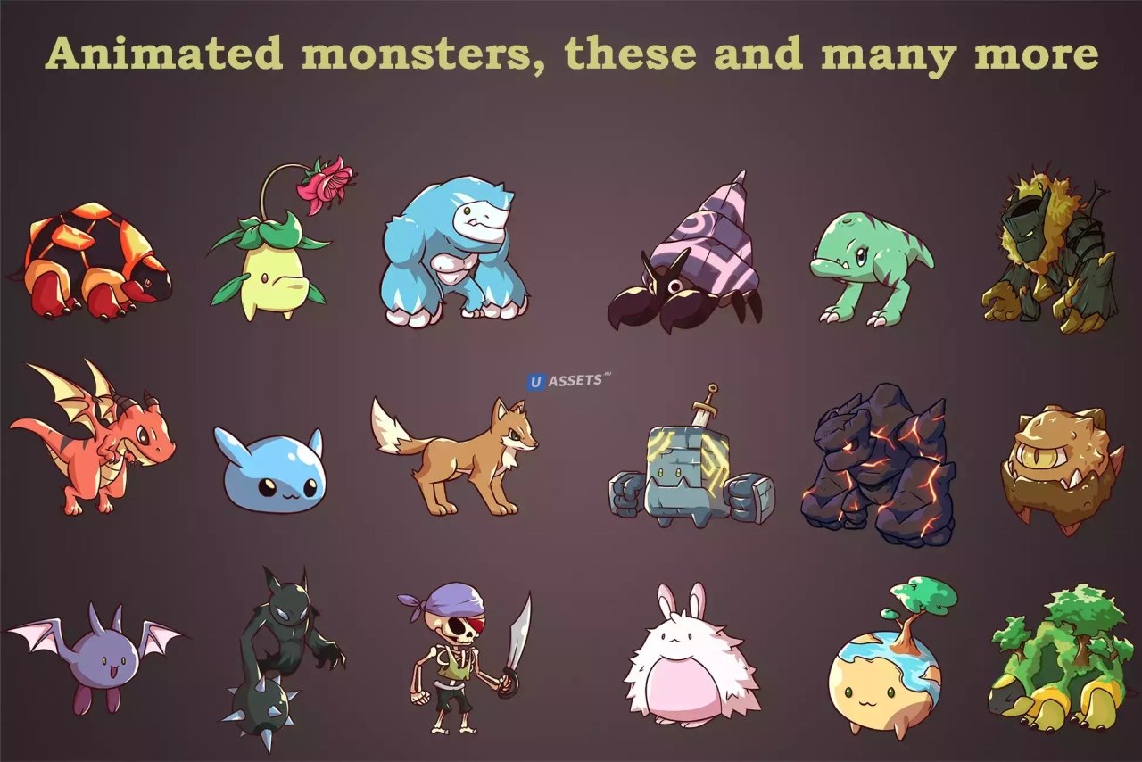 Screenshot #1 - Animated 2D Monsters (Fantazia)