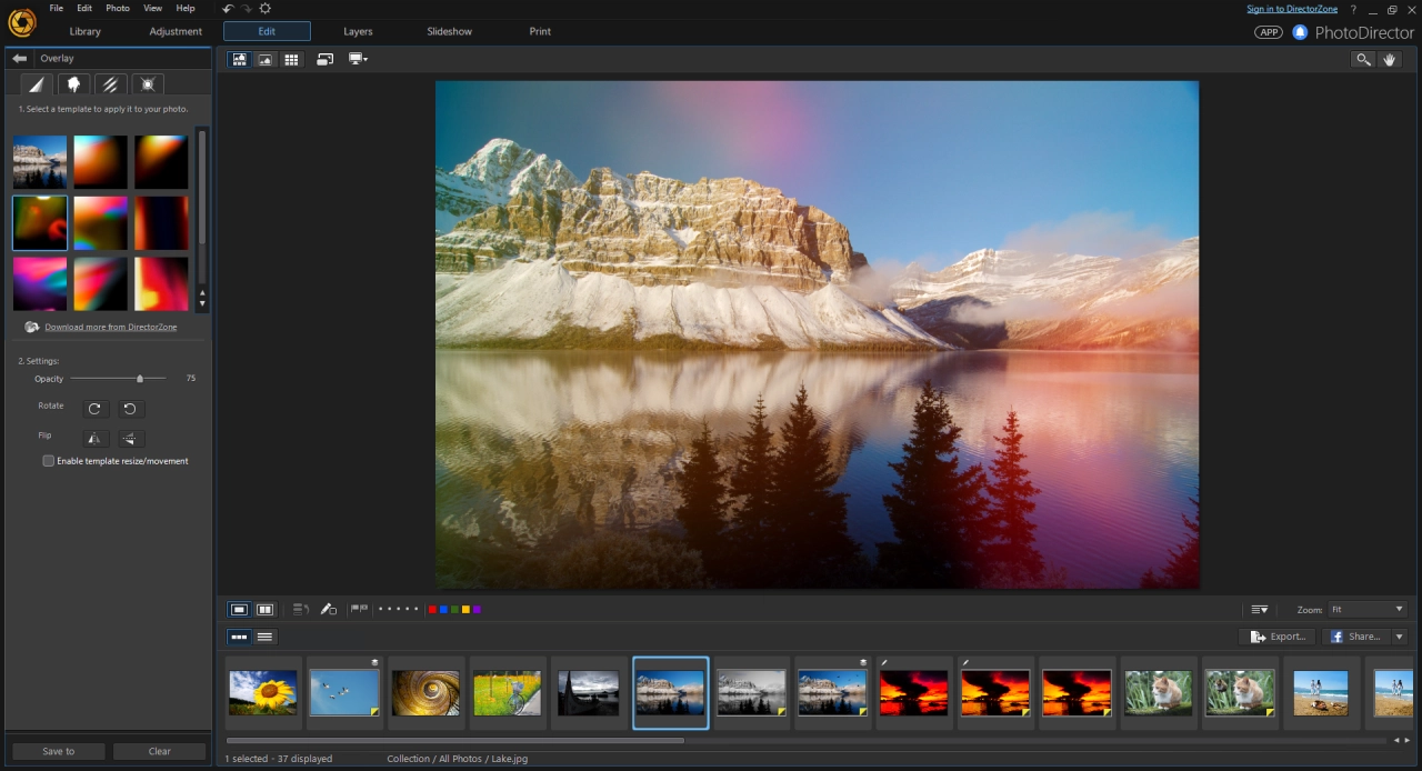 Screenshot #3 - CyberLink PhotoDirector Ultra 2024 15.6.1901.0 + торрент