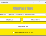 Screenshot #1 - ClipPassThru Utility for Renault Clip