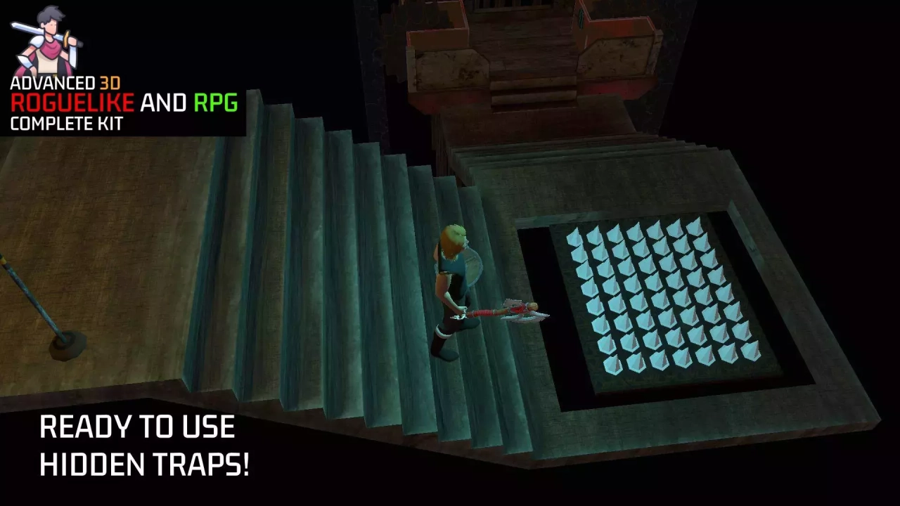 Screenshot #2 - 3D Roguelike RPG Complete Kit for Mobile and PC: TPS, Enemy AI, Puzzle and Props