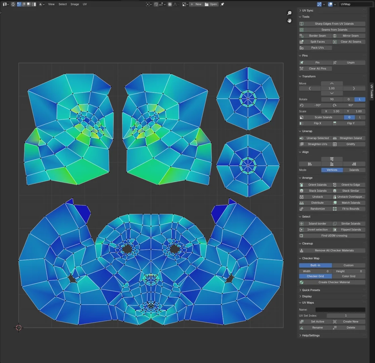 Screenshot #1 - UV Toolkit для Blender 4.2
