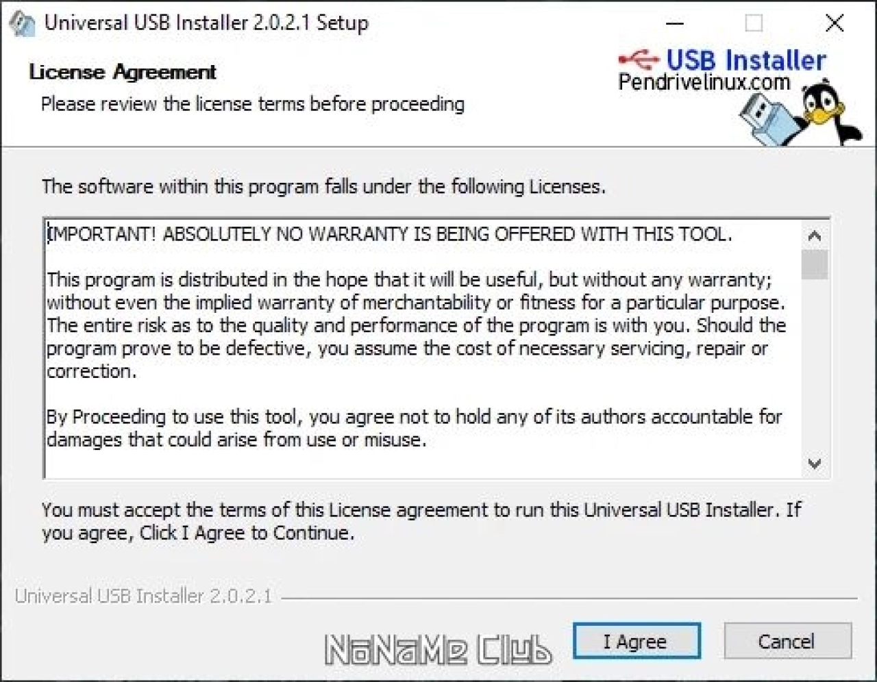 Screenshot #1 - Universal USB Installer 2.0.2.1 Portable