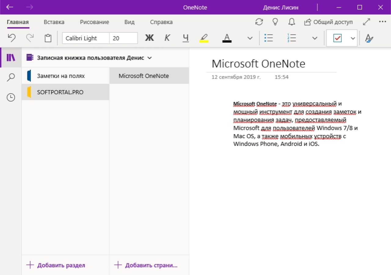Screenshot #1 - Microsoft OneNote
