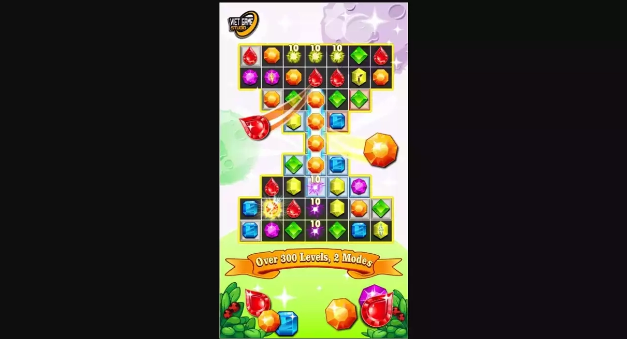 Screenshot #2 - Jewels Match 3 298 Levels