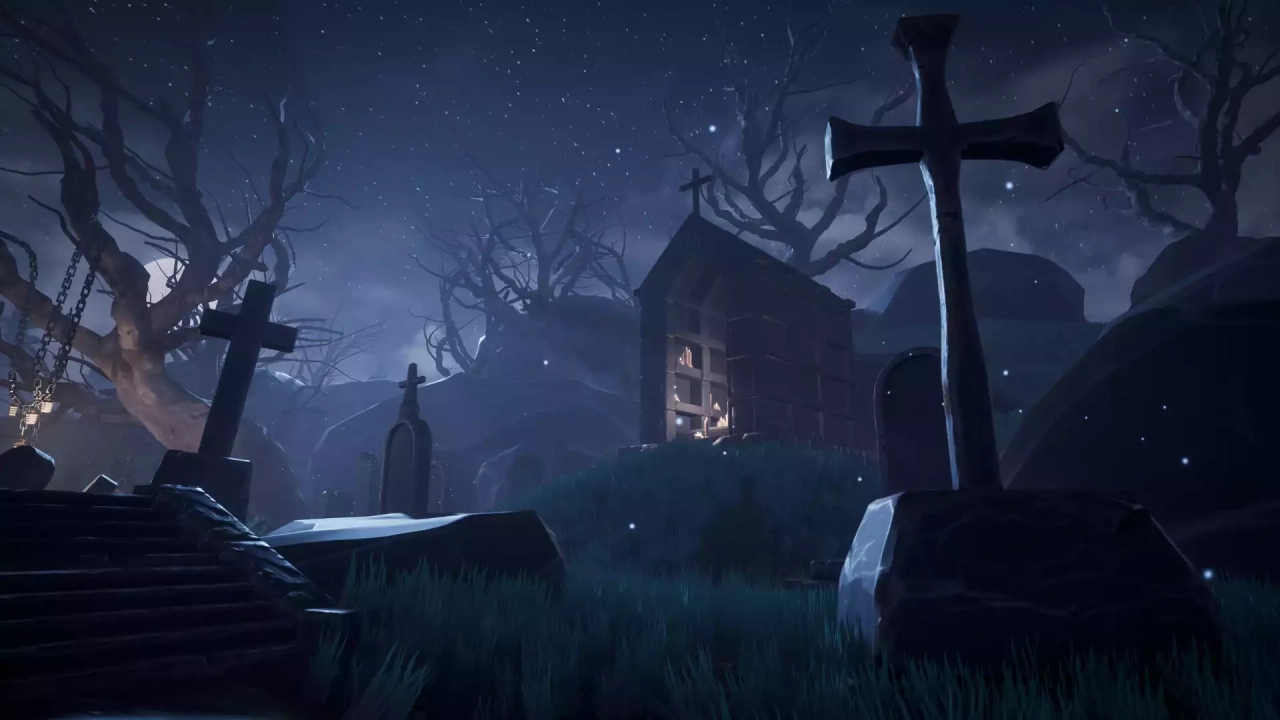 Screenshot #1 - Graveyard - Cemetery - Stylized Graveyard - Stylized Cemetery