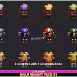 Screenshot #3 - Male Knight Modular Pack 01 Cute Series