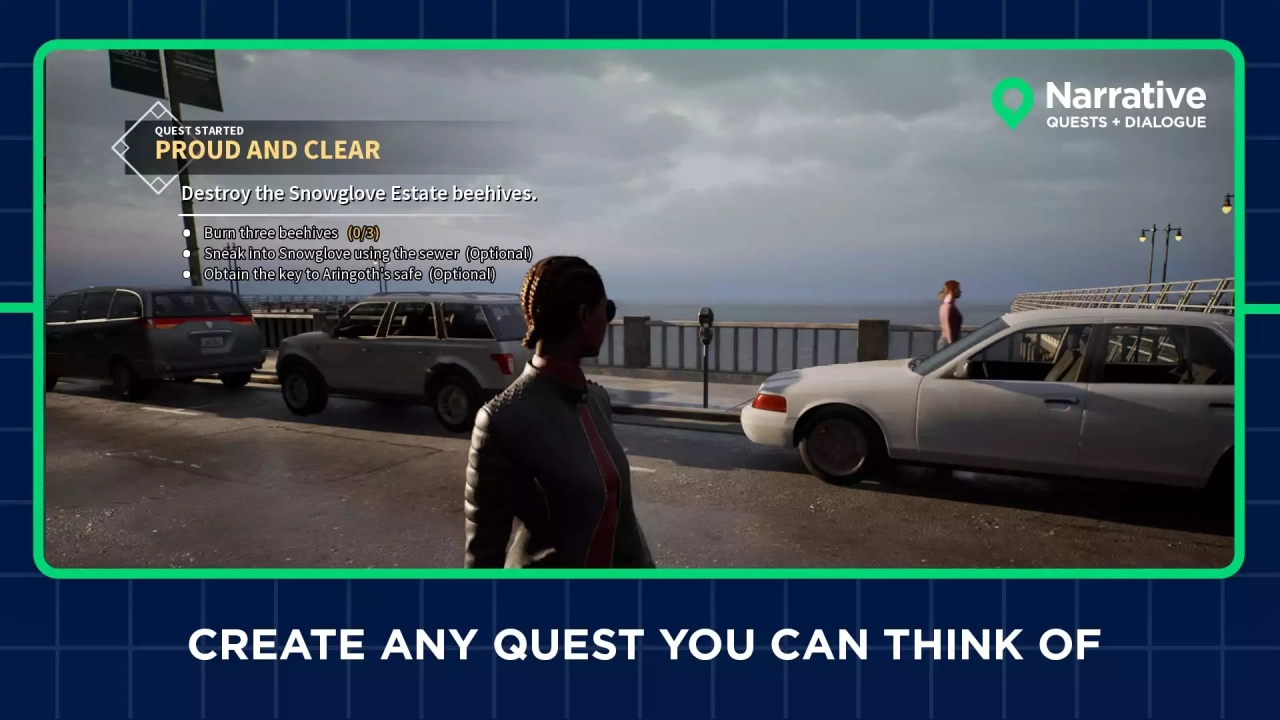 Screenshot #2 - Narrative 3 - Node Based Quests and Dialogue