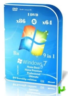 Windows 7 SP1 x86/x64 9 in 1 Origin-Upd 05.2017