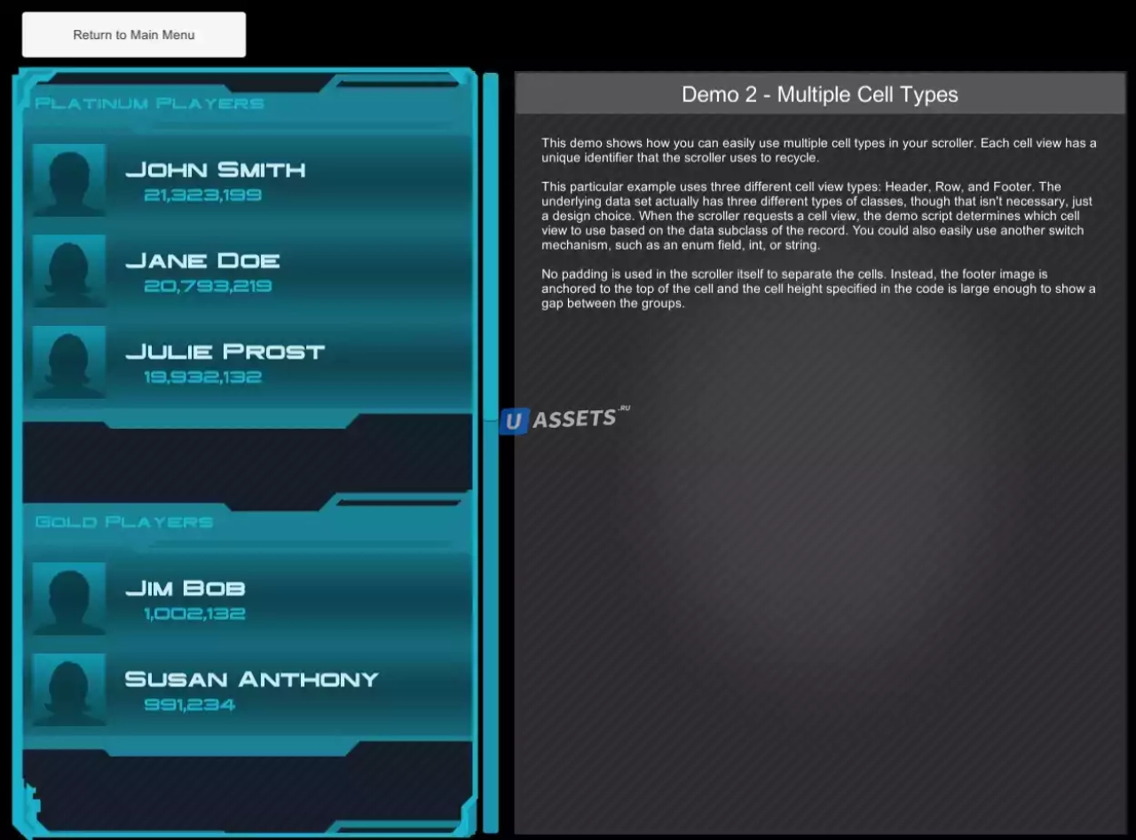 Screenshot #2 - EnhancedScroller
