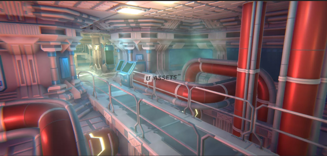 Screenshot #2 - Lowpoly Pack : Modular Sci-Fi Station