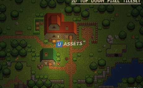 2D Top down pixel tilese
