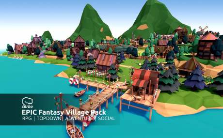 EPIC Fantasy Village - Low Poly 3D Art