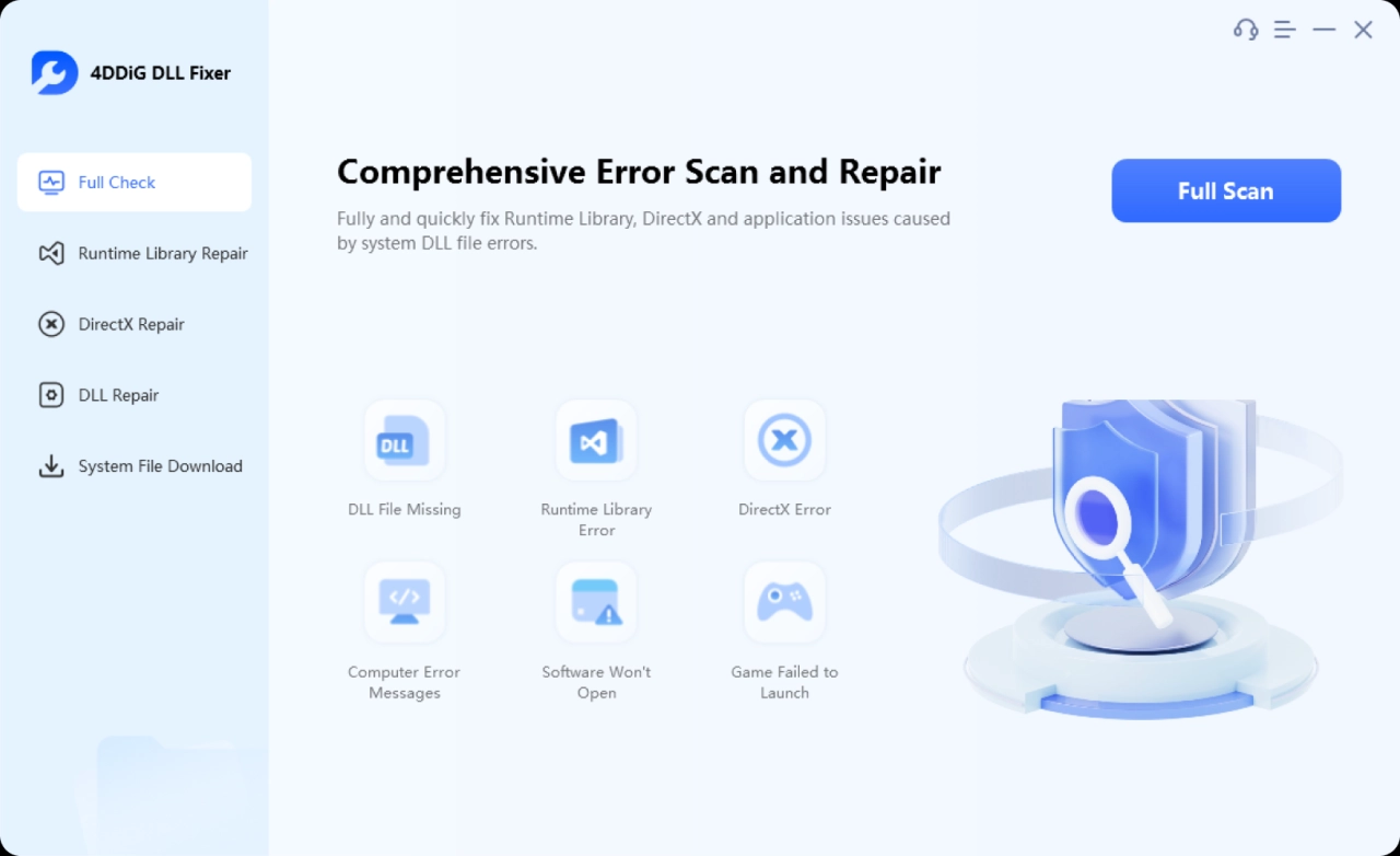 Screenshot #3 - 4DDiG DLL Fixer v1.0.6.4