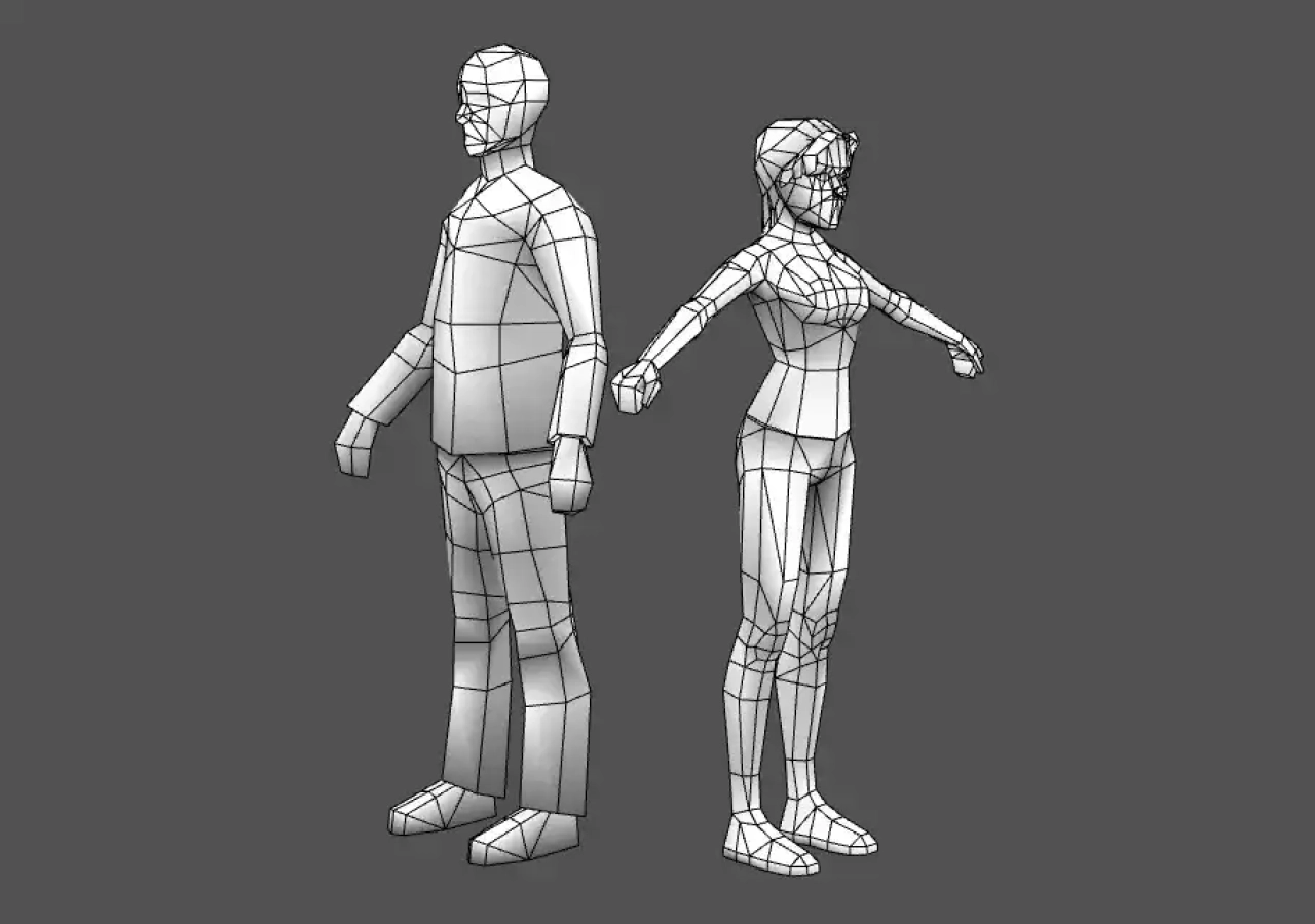 Screenshot #4 - Low Poly Civilian Character Pack