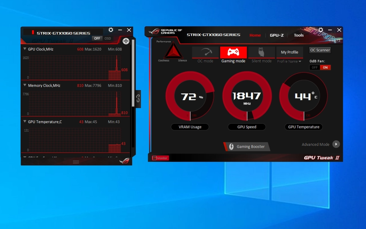 Screenshot #2 - ASUS GPU Tweak II