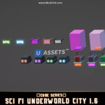Screenshot #3 - CUBE - Sci Fi Underworld City Pack