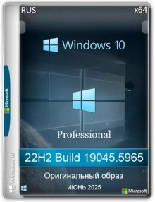 Windows 10 Pro 22H2 Build 19045.5965 Full Июнь 2025