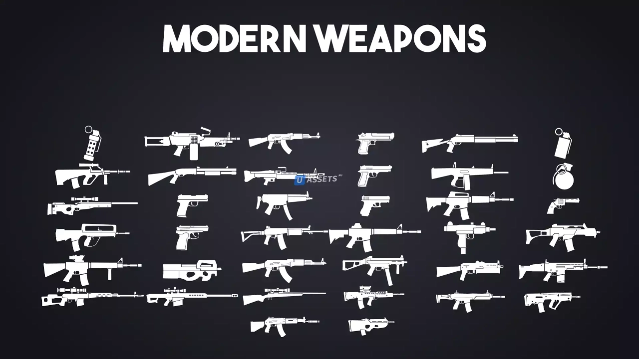 Screenshot #2 - Weapon Icons - (WW1, WW2, Modern) Handcrafted - 2K