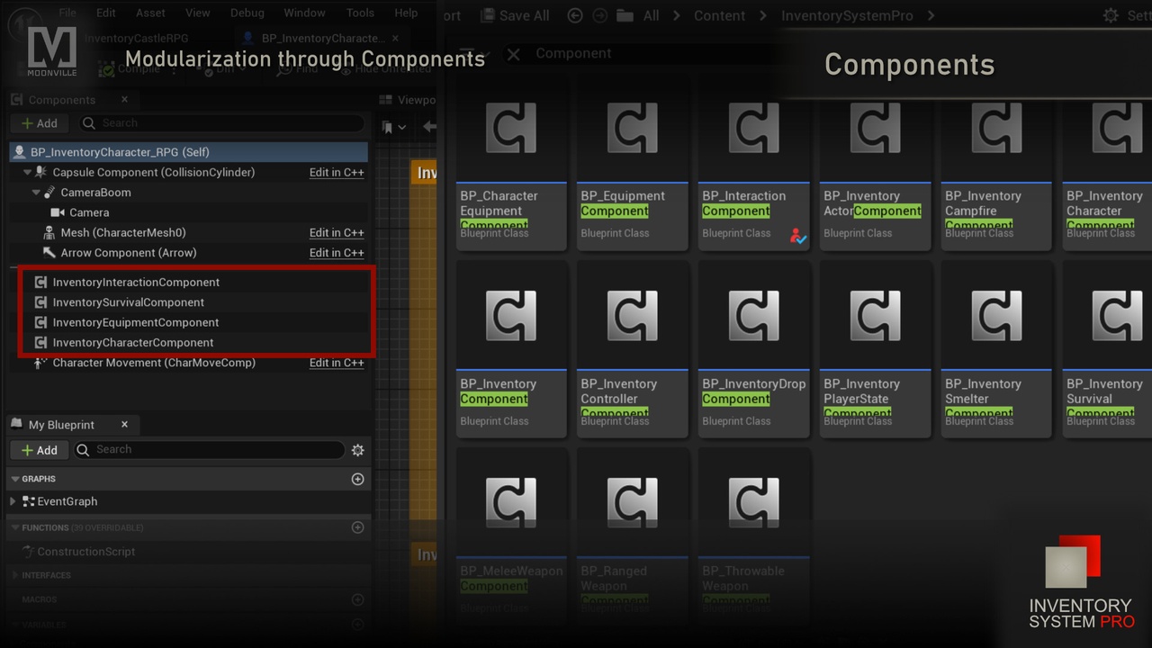 Screenshot #14 - Inventory System Pro by Moonville (UE5.5) - готовый инвентарь