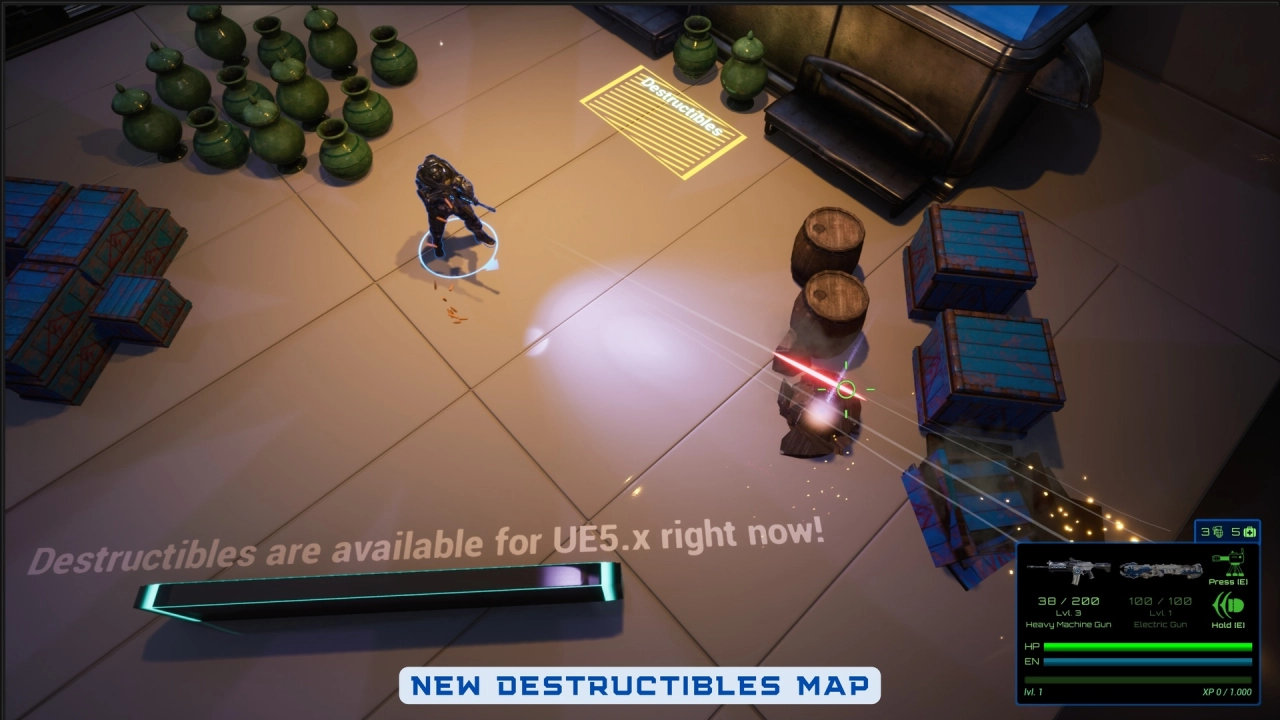 Screenshot #3 - Defender: Co-Op Top-Down Shooter UE5.6+  v3.1.2