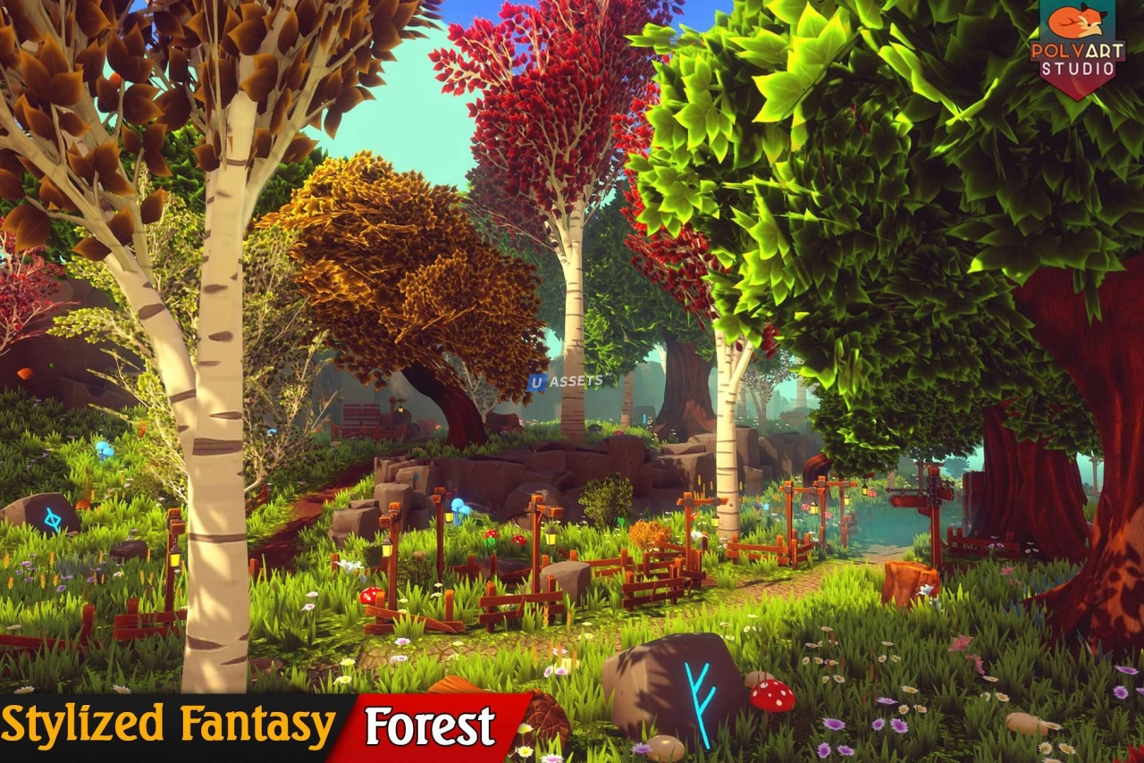 Screenshot #1 - Stylized Fantasy : Forest Environment
