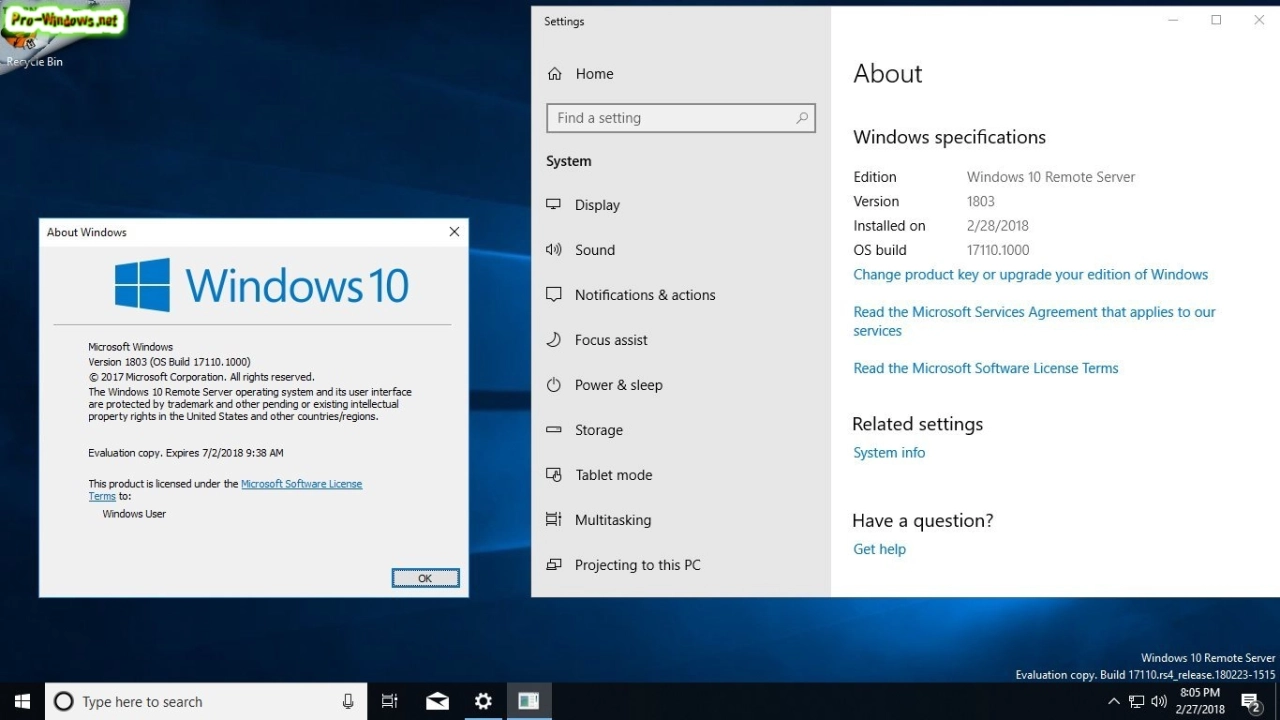 Screenshot #9 - Windows 10 Redstone 4 [17110.1000] (x86-x64) AIO