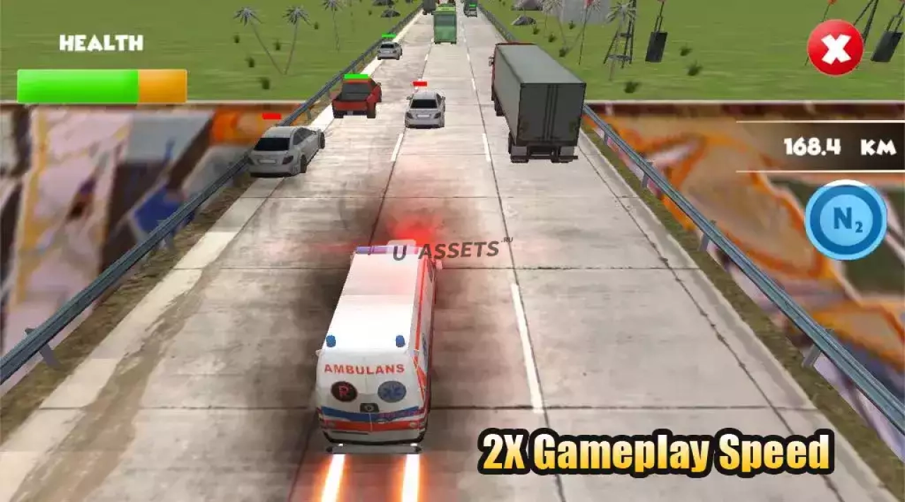 Screenshot #3 - Traffic Race : Crash Template 2022