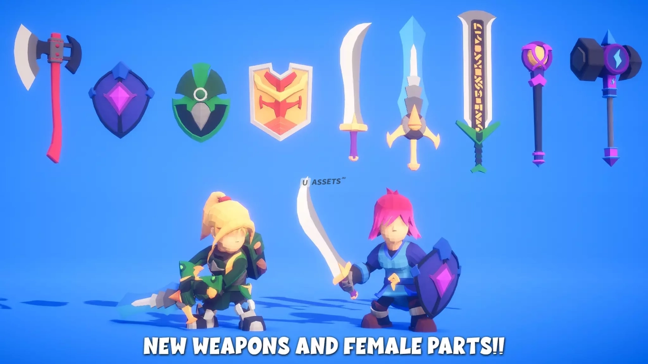 Screenshot #3 - Modular RPG Hero Polyart