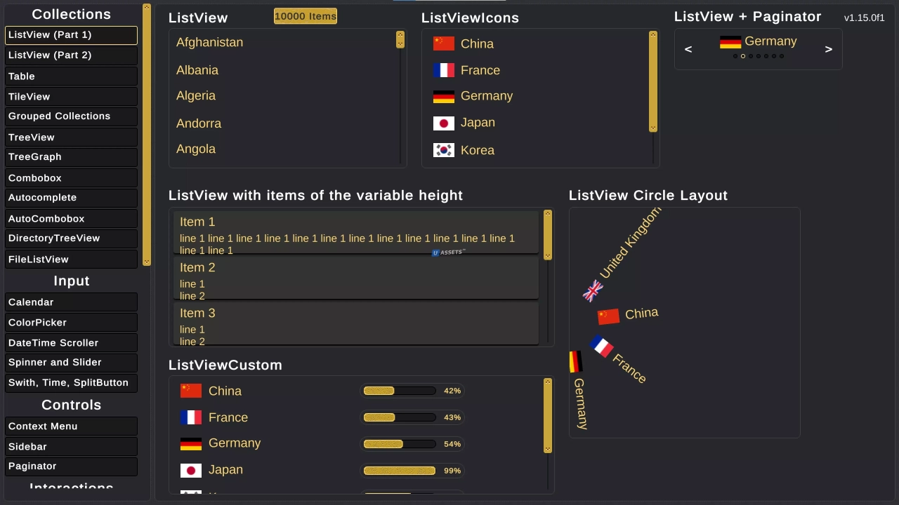 Screenshot #1 - New UI Widgets