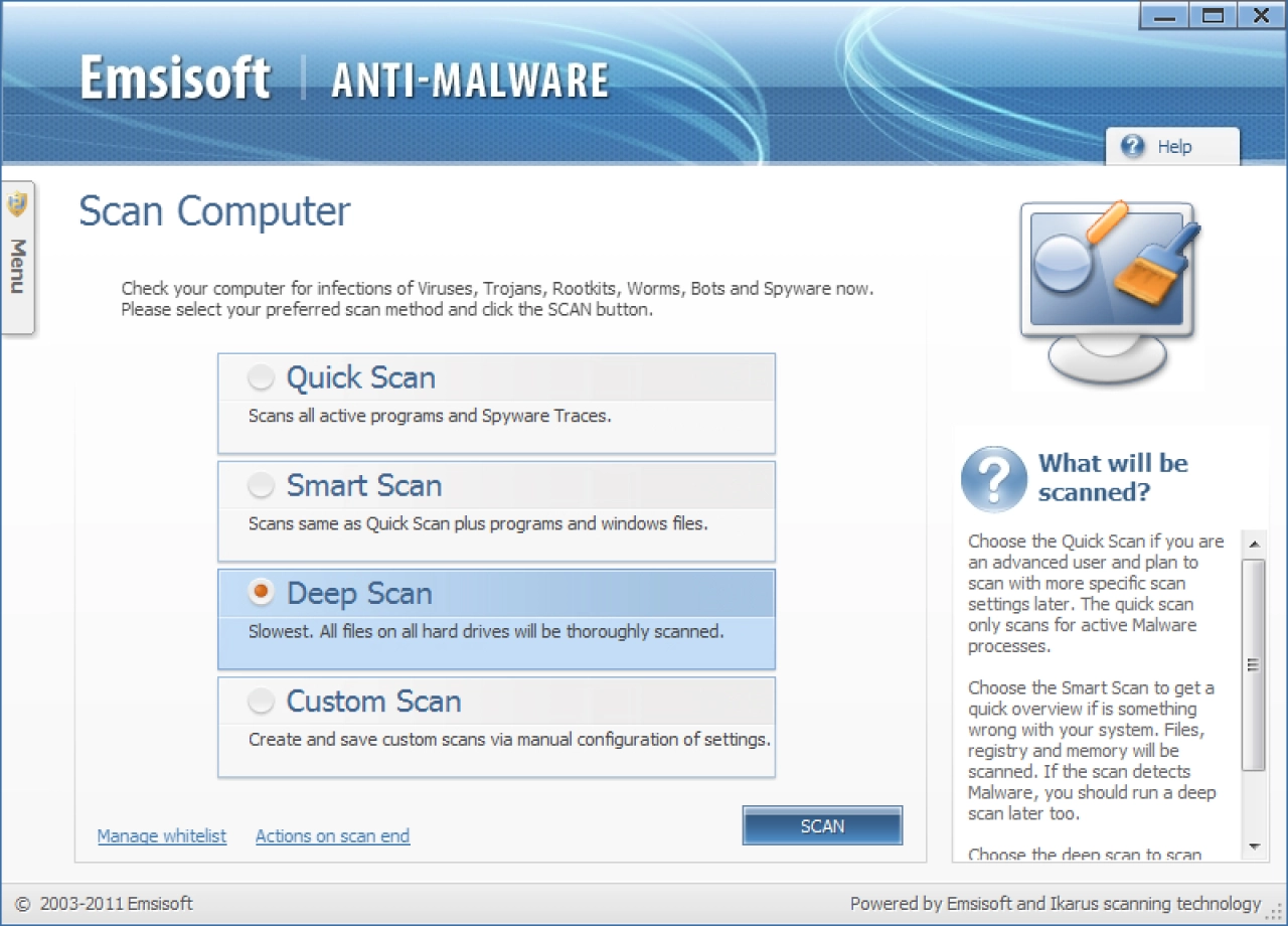 Screenshot #1 - Emsisoft Anti-Malware