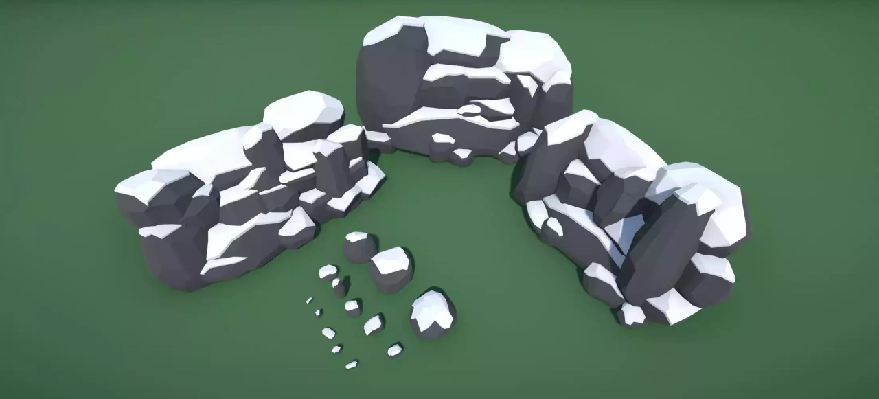 Screenshot #2 - Rocks Pack - Low Poly Nature