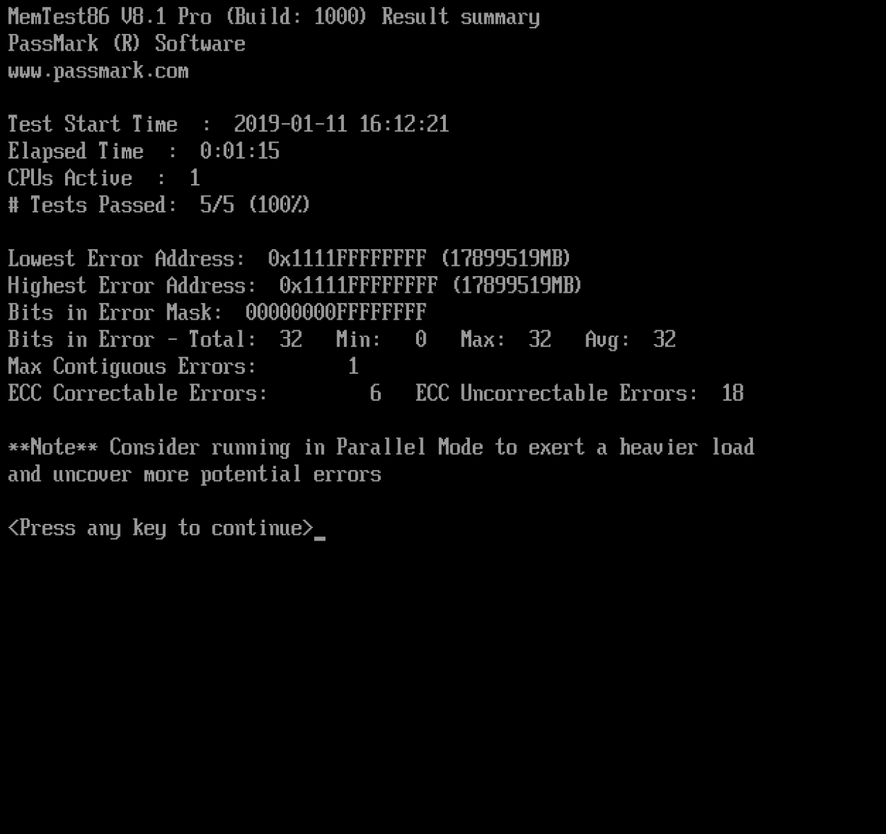 Screenshot #3 - MemTest86
