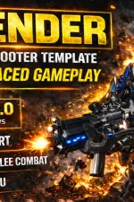 Screenshot #10 - Defender: Co-Op Top-Down Shooter UE5.6+  v3.1.2