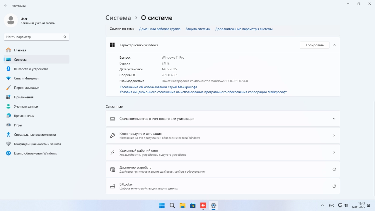 Screenshot #3 - Windows 11 Pro 24Н2 Build 26100.4061 by ivandubskoj