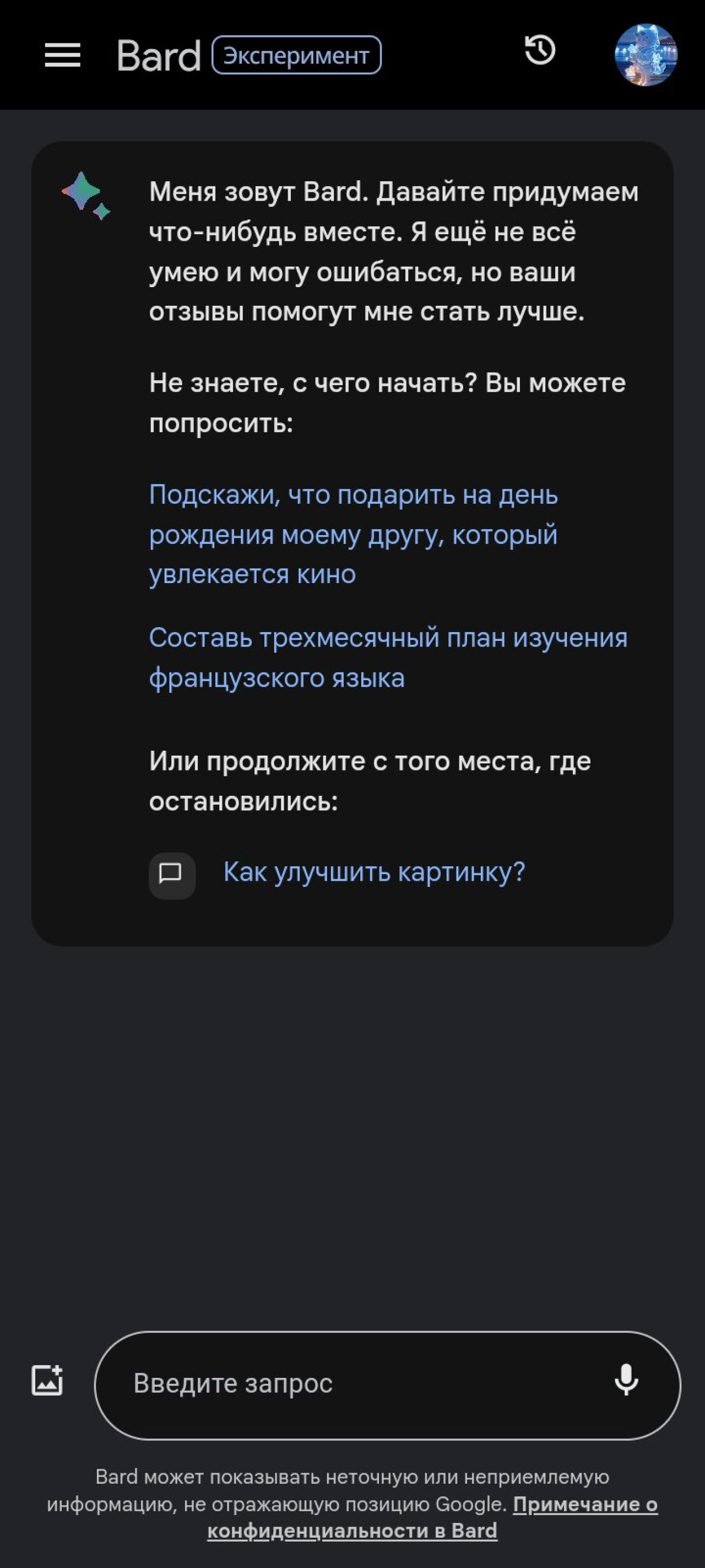 Screenshot #2 - BARD AI MOBILE 1.2.1