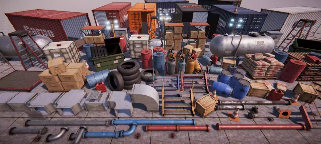 Screenshot #1 - Industrial Props Pack - PBR
