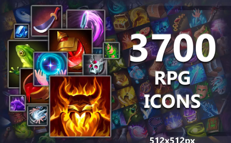 3700 Fantasy RPG Icons Pack