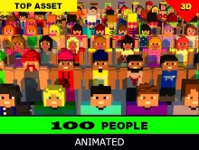 100 People - Animated Characters Pack