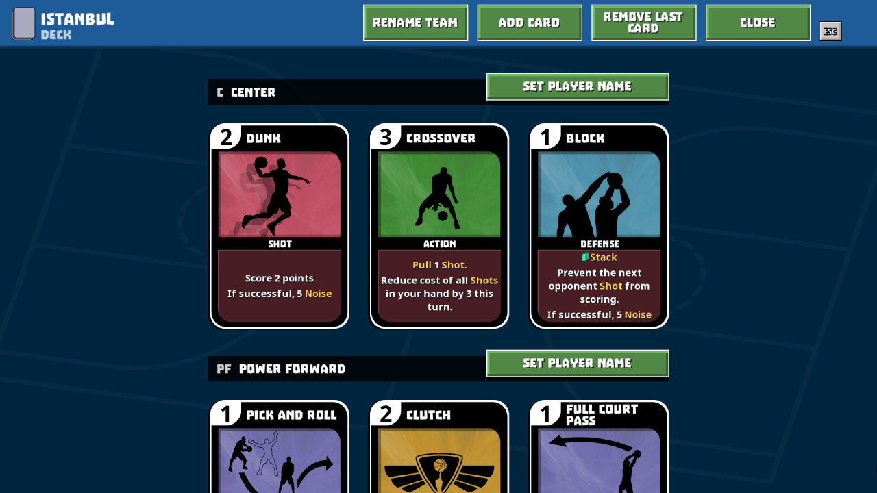 Screenshot #10 - Clutchtime: Basketball Deckbuilder