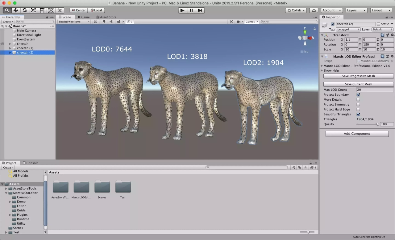 Screenshot #1 - Mantis LOD Editor - Professional Edition