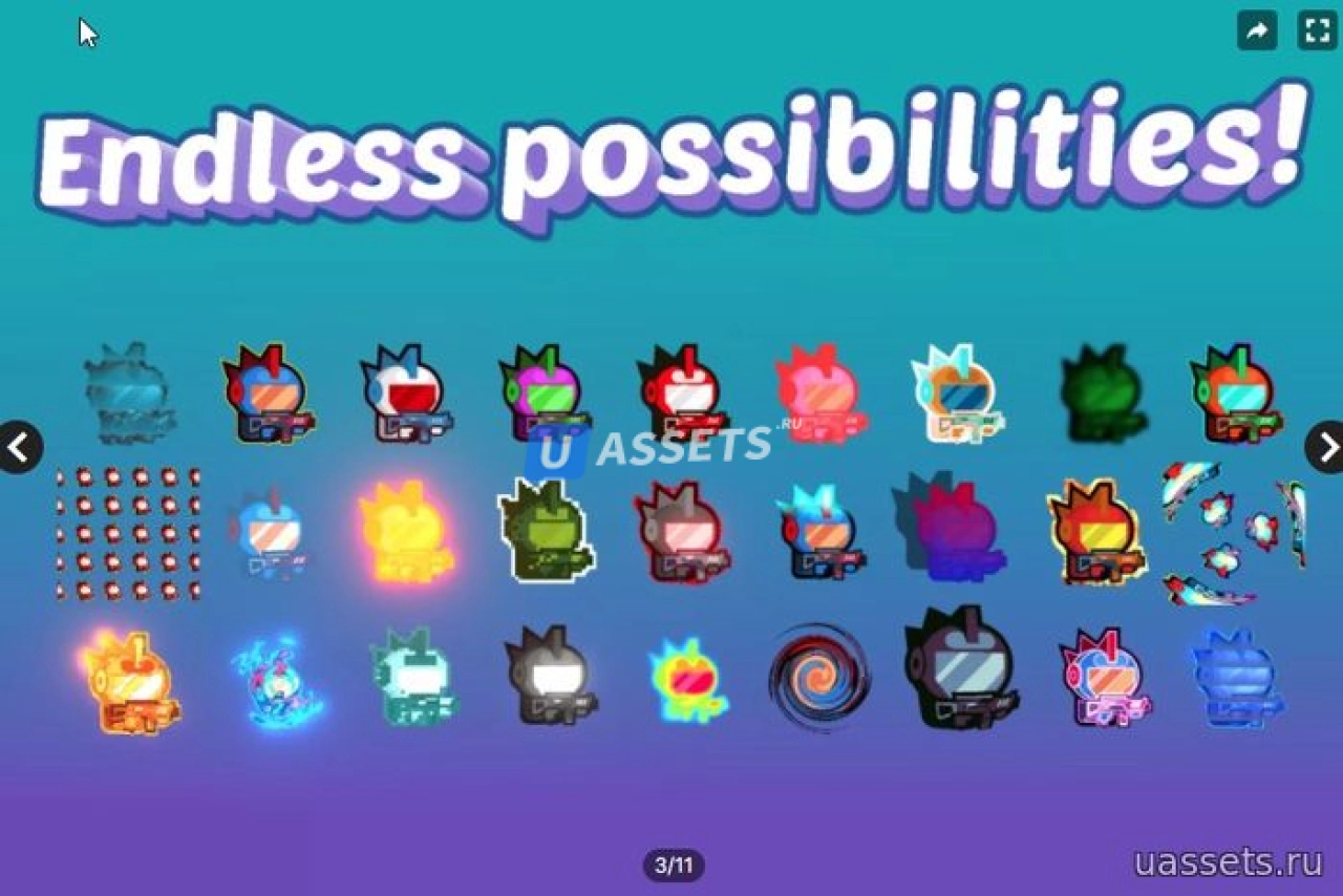 Screenshot #2 - All In 1 Sprite Shader для Unity — мощный шейдер для 2D-графики, UI и VFX