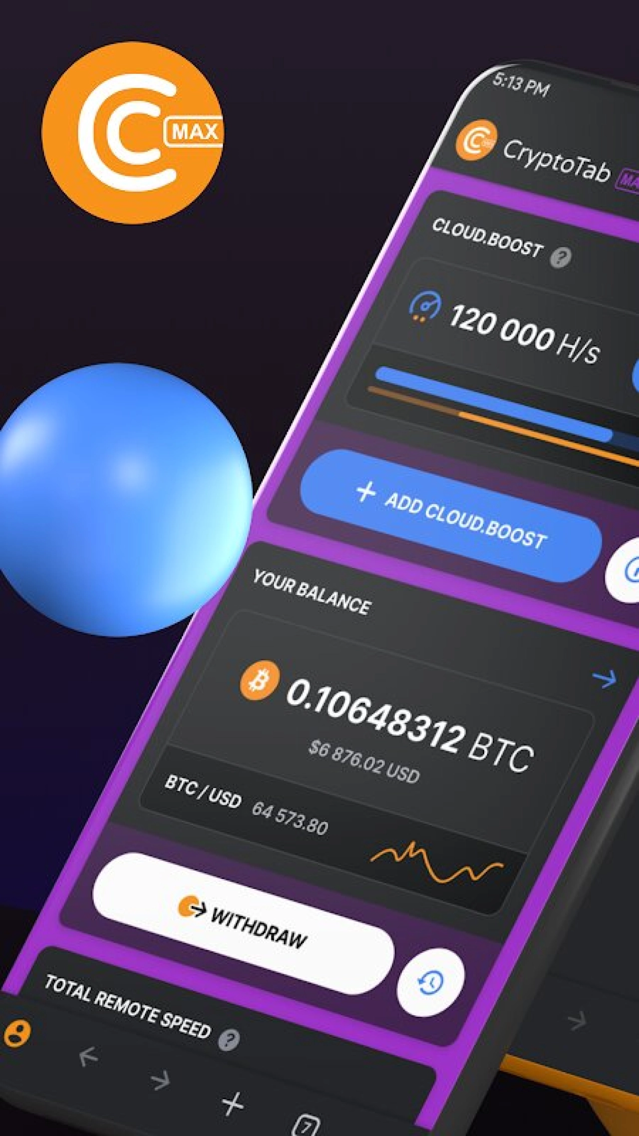 Screenshot #1 - CRYPTOTAB BROWSER MAX 7.2.23