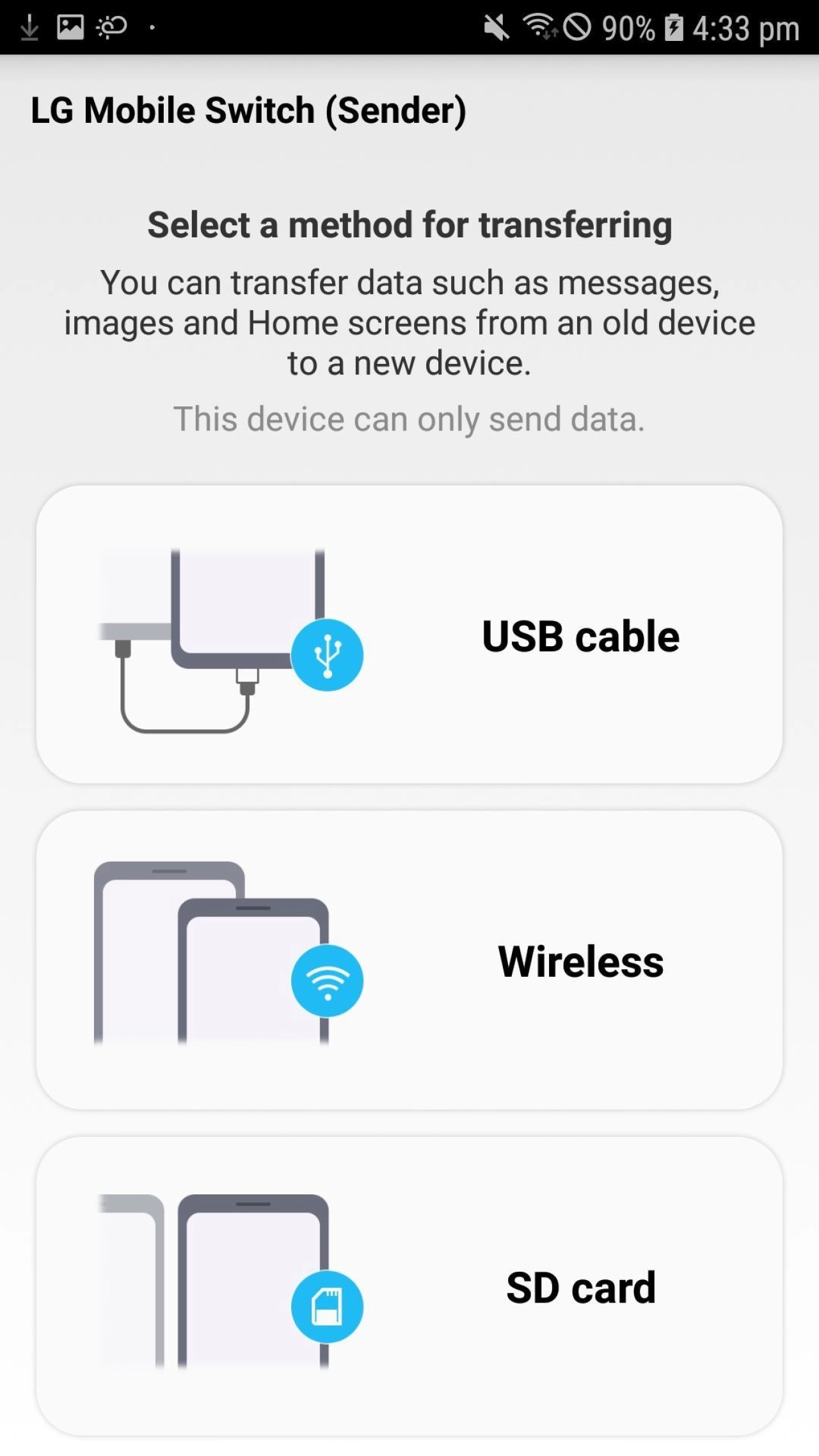 Screenshot #1 - LG MOBILE SWITCH 4.3.05
