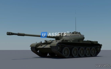 Т-54  - 3D модель советского танка