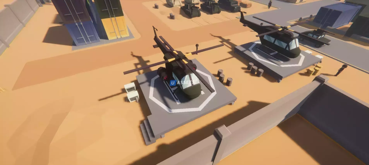 Screenshot #4 - Low Poly Military Base