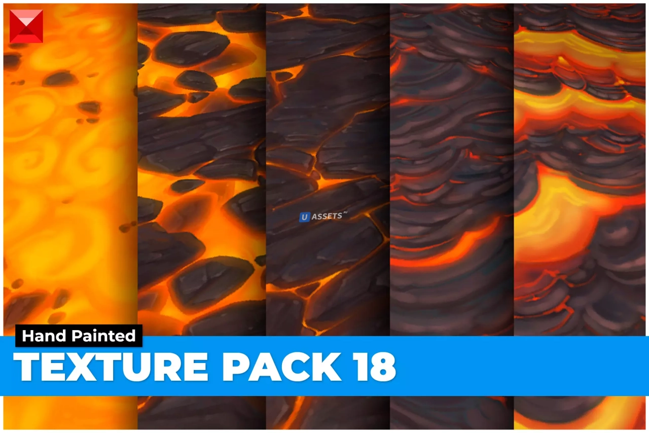 Screenshot #1 - Lava Texture Pack 18 Hand Painted