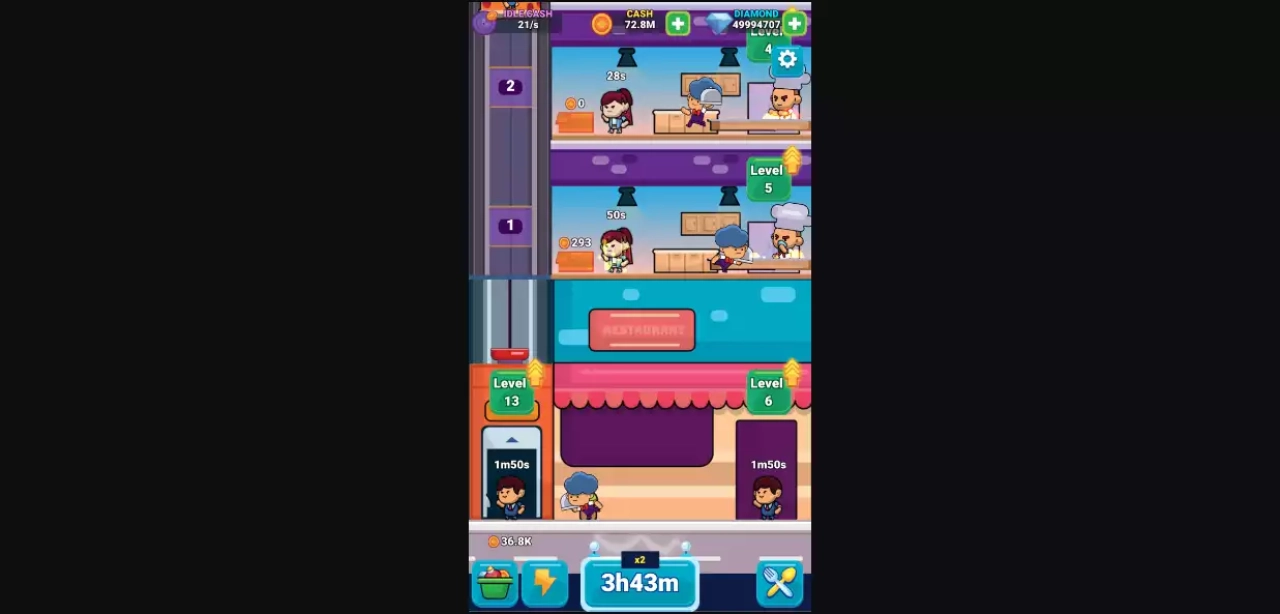 Screenshot #1 - Idle Restaurant | Source Code